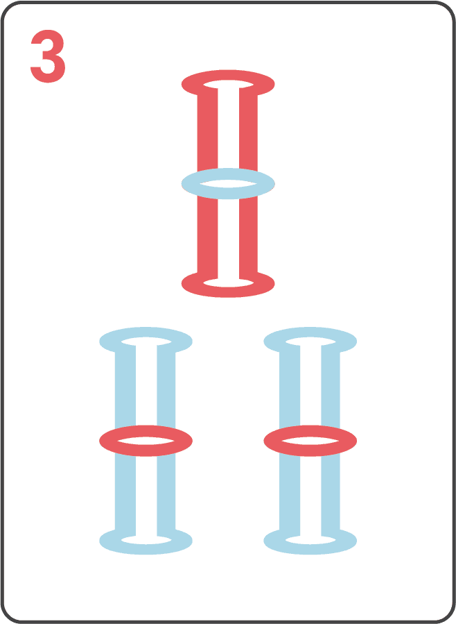 Bamboo 3 mahjong tile