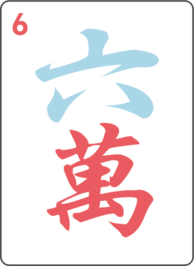 Crack 6 mahjong tile