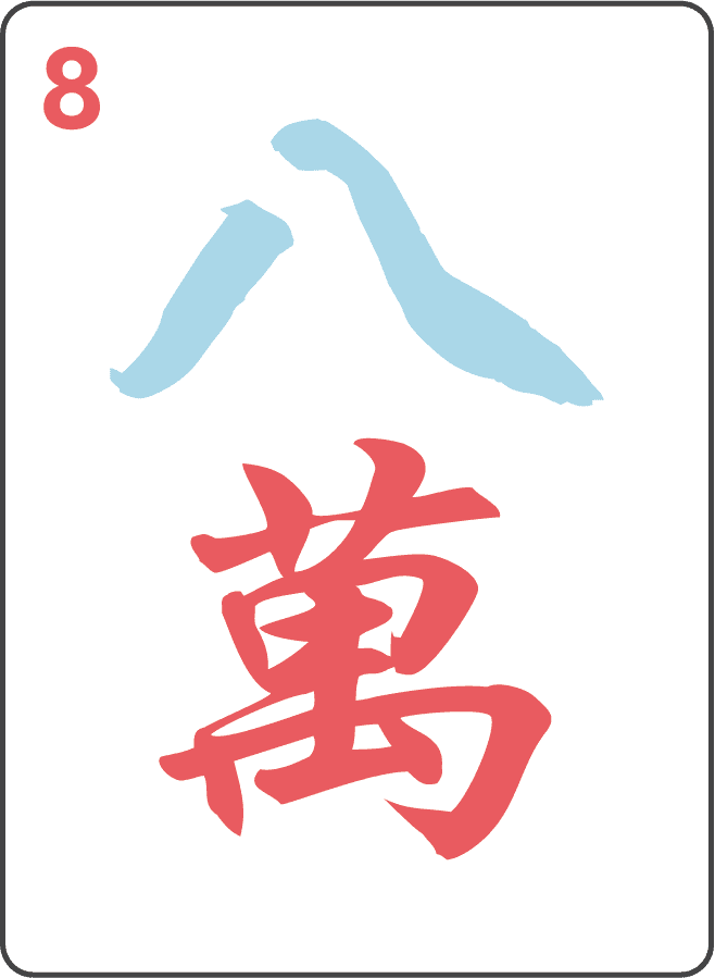 Crack 8 mahjong tile